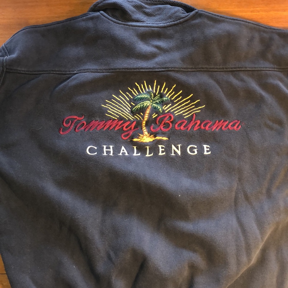Tommy Bahama Challenge Quarter Zip Jacket Large